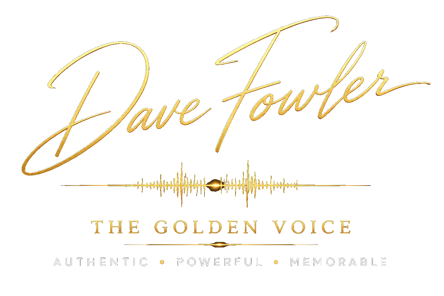 Dave Fowler The Golden Voice signature mark