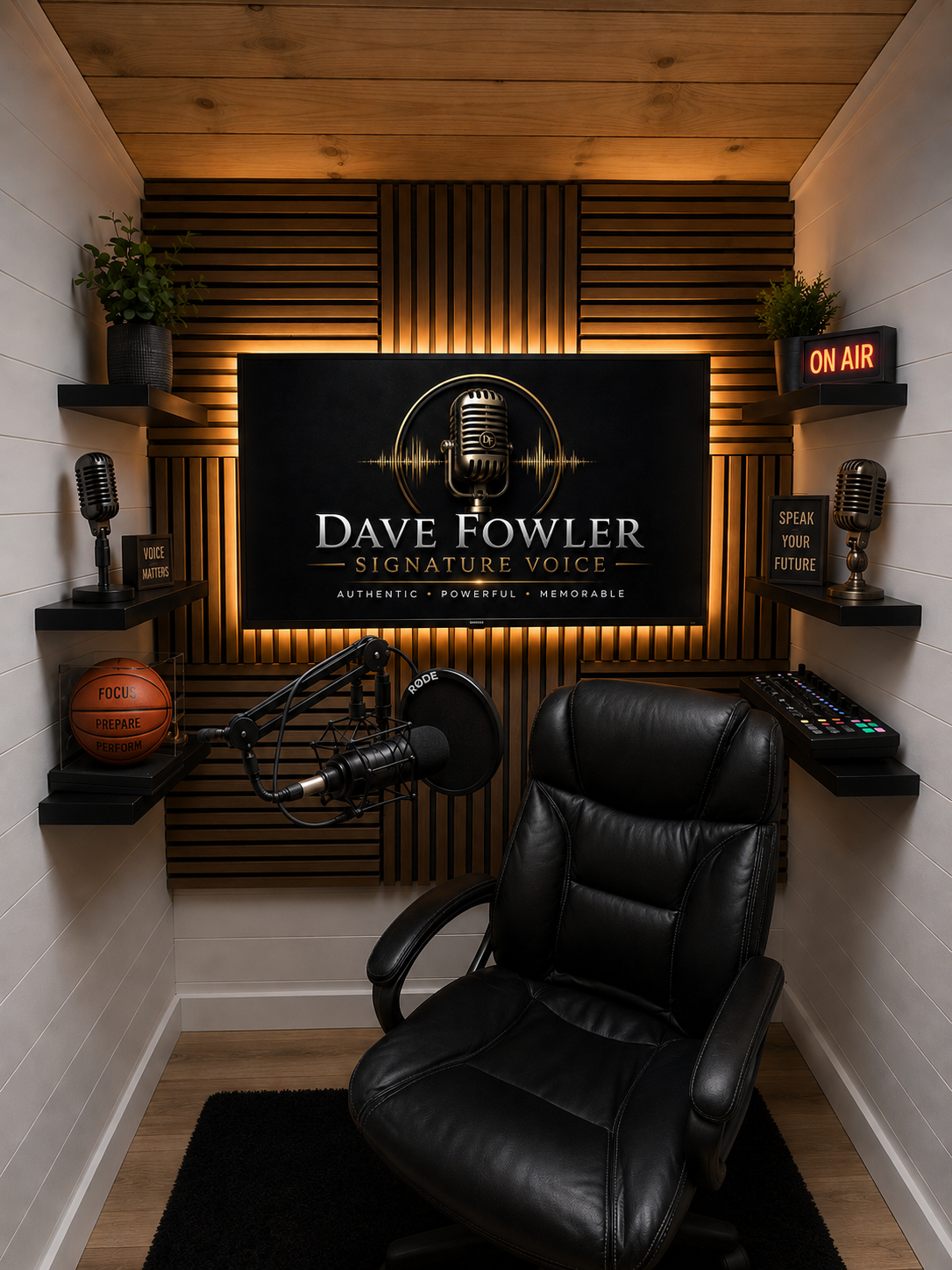 Dave Fowler Signature Voice professional recording studio